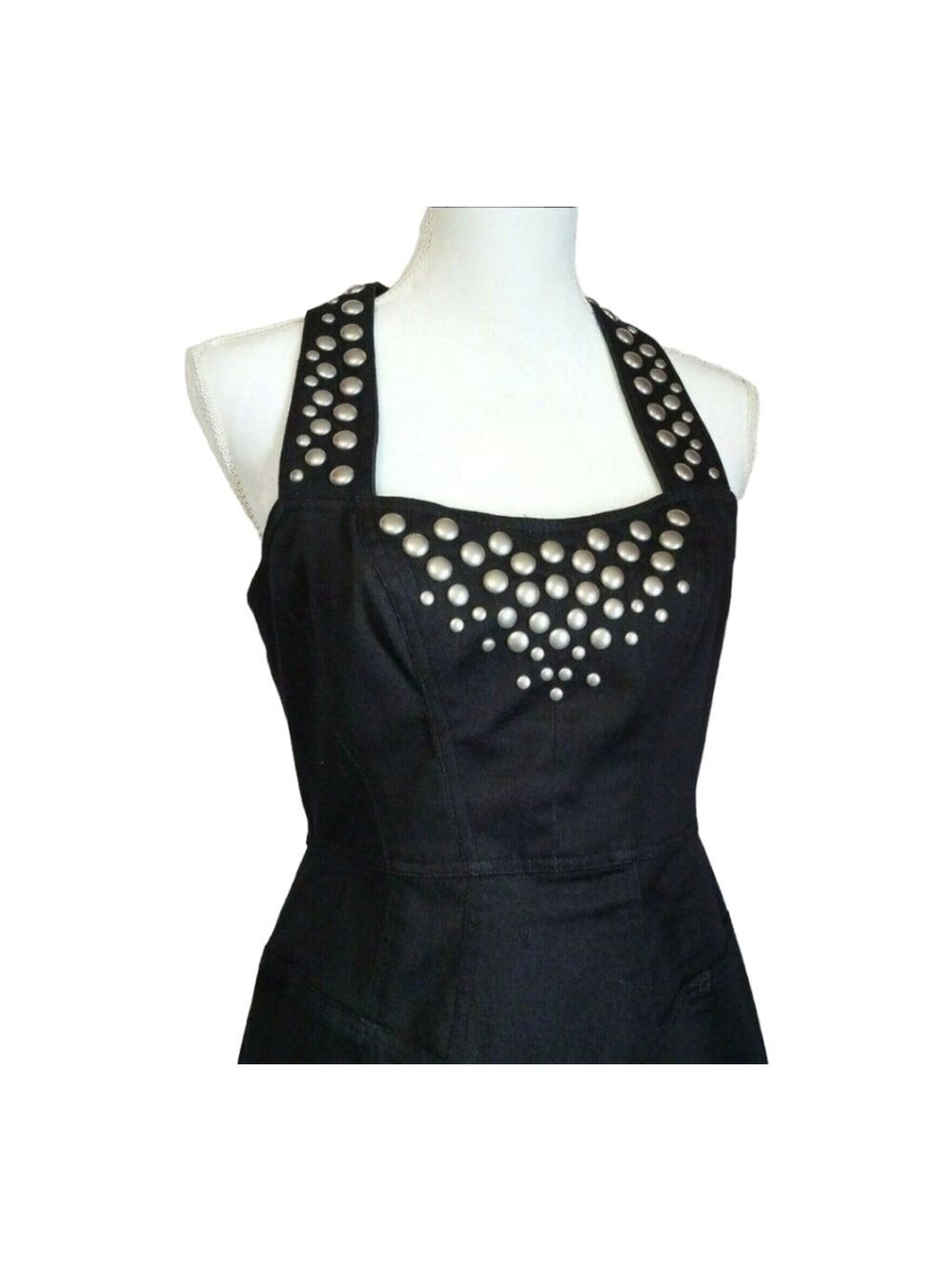 Maggy London Sleeveless Black Dress Size 8 - Picture 3 of 8